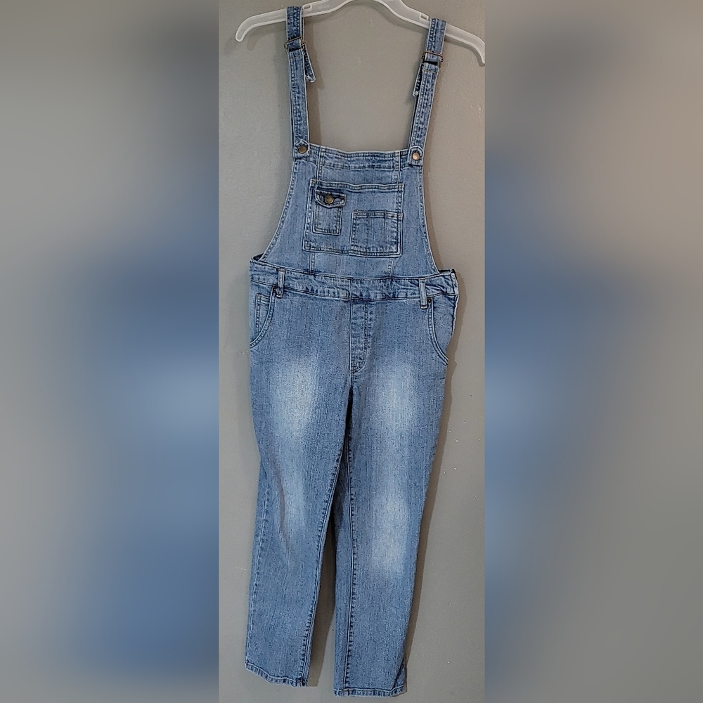 ABS Allen Schwartz Blue Overalls with Vintage‎ Wash